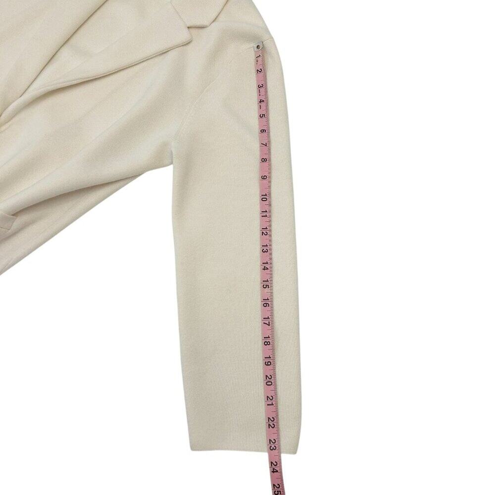 J. Crew Cecile Relaxed Sweater Blazer Ivory Medium - Picture 13 of 15